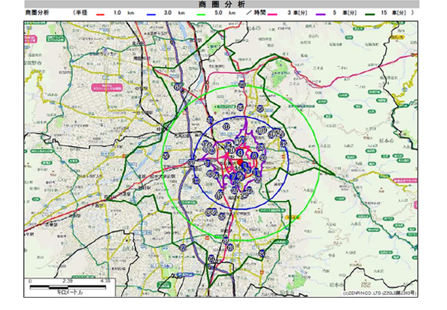 商圏分析図